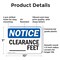 Signmission Custom Clearance -Ft, 10 in W x Rectangle, Plastic OS-2PACK-NS-P-710-L-15382 - alternate 7